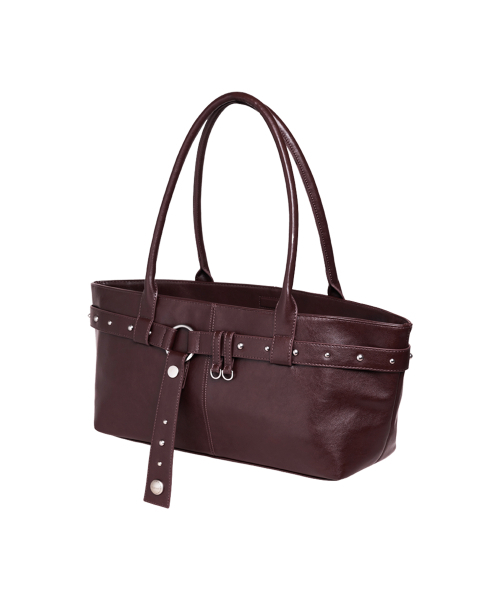 RAIMENT（レイメント）の「Stud Strap Boat Bag_Red Brown（ショルダーバッグ・レディース・その他・FREE）」の18枚目の写真