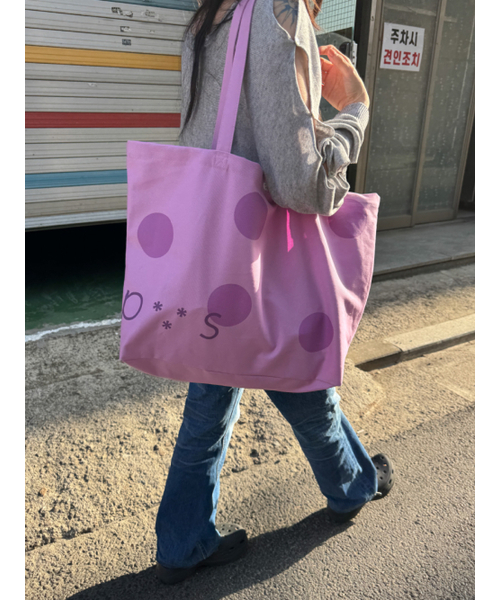 PEEVES PEEVES(フィブス フィブス)の「PVS Dot Button Bag / Pink Lilac(トートバッグ・レディース・その他・OS)」の2枚目の写真