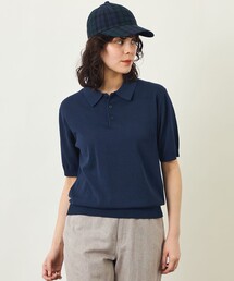 GREY LABEL リネンミックスポロニット