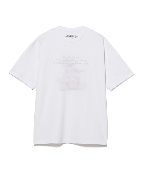 BEAMS T(ビームスティー)の「FACE / T-shirt(Tシャツ/カットソー・メンズ・ホワイト・SMALL/X-SMALL/MEDIUM/LARGE/X-LARGE)」の1枚目の写真