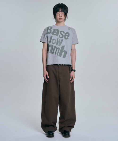 MOO（エムオーオー）の「ベースロウクロップ半袖Tシャツ - グレー（Tシャツ/カットソー・メンズ・ライトグレー・SMALL/MEDIUM/LARGE）」の5枚目の写真