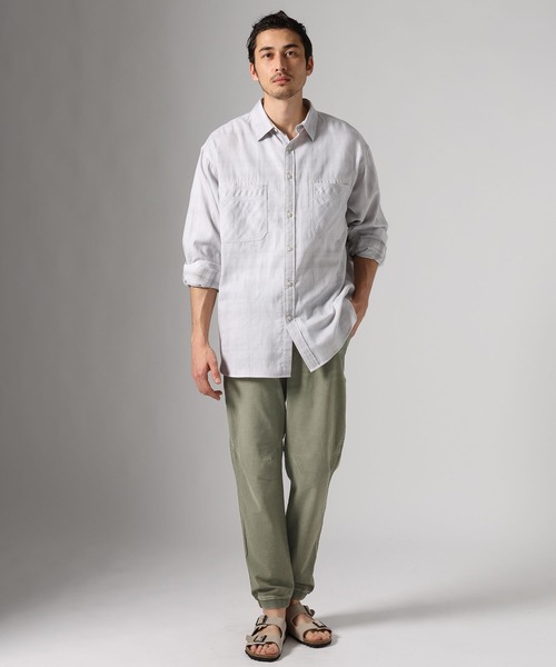 BAYFLOW(ベイフロー)の「【ストレッチ】FLOWカラージョグパンツ(その他パンツ・メンズ・カーキ/グレー/チャコール/ベージュ・SMALL/LARGE/MEDIUM)」の7枚目の写真