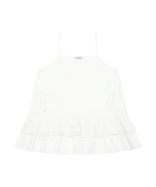 OHESHIO(オヘシオ)の「POCKET FRILL SLEEVELESS, WHITE(Tシャツ/カットソー・レディース・その他・FREE)」の7枚目の写真