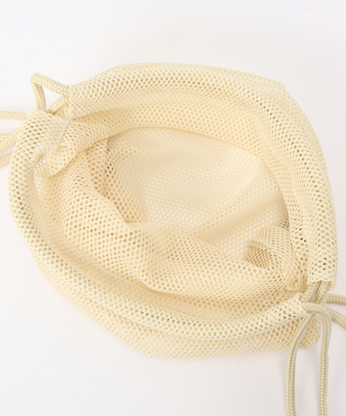 plage（プラージュ）の「JULY NINE/ ジュライ ナイン KNAPSACK MESH バッグ（ショルダーバッグ・レディース・ベージュ系その他・FREE）」の5枚目の写真