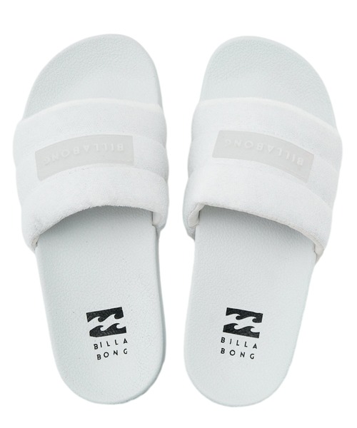BILLABONG(ビラボン)の「BILLABONG ウィメンズ WEDGE SOLE PILE SLID ビーチサンダル 【2026年春夏モデル】(サンダル・レディース・ホワイト/ブルー系その他2/ブラック・24cm/23cm)」の2枚目の写真