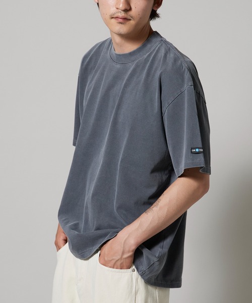 OK YESTERDAY（オッケーイエスタデイ）の「OK YESTERDAY / オーケー イエスタデイ ピグメンドダイTシャツ 秋 秋服 2026年秋冬（Tシャツ/カットソー・メンズ・ブラック/レッド/パープル/グリーン/ネイビー・L/M）」の2枚目の写真