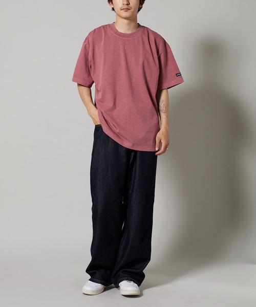 OK YESTERDAY（オッケーイエスタデイ）の「OK YESTERDAY / オーケー イエスタデイ ピグメンドダイTシャツ 秋 秋服 2026年秋冬（Tシャツ/カットソー・メンズ・ブラック/レッド/パープル/グリーン/ネイビー・L/M）」の15枚目の写真