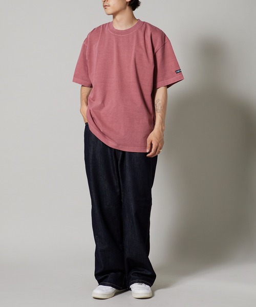 OK YESTERDAY（オッケーイエスタデイ）の「OK YESTERDAY / オーケー イエスタデイ ピグメンドダイTシャツ 秋 秋服 2026年秋冬（Tシャツ/カットソー・メンズ・ブラック/レッド/パープル/グリーン/ネイビー・L/M）」の16枚目の写真