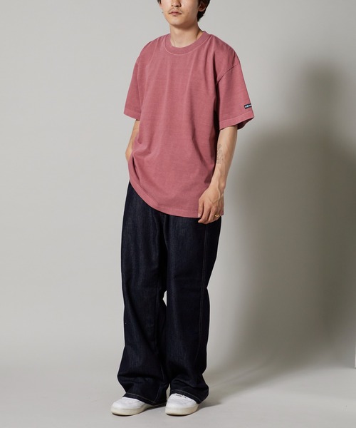 OK YESTERDAY（オッケーイエスタデイ）の「OK YESTERDAY / オーケー イエスタデイ ピグメンドダイTシャツ 秋 秋服 2026年秋冬（Tシャツ/カットソー・メンズ・ブラック/レッド/パープル/グリーン/ネイビー・L/M）」の17枚目の写真