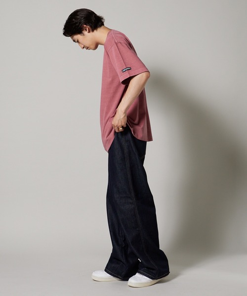 OK YESTERDAY（オッケーイエスタデイ）の「OK YESTERDAY / オーケー イエスタデイ ピグメンドダイTシャツ 秋 秋服 2026年秋冬（Tシャツ/カットソー・メンズ・ブラック/レッド/パープル/グリーン/ネイビー・L/M）」の20枚目の写真