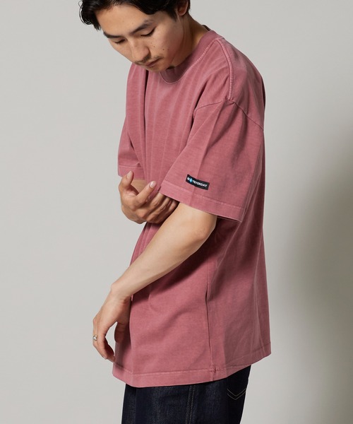 OK YESTERDAY（オッケーイエスタデイ）の「OK YESTERDAY / オーケー イエスタデイ ピグメンドダイTシャツ 秋 秋服 2026年秋冬（Tシャツ/カットソー・メンズ・ブラック/レッド/パープル/グリーン/ネイビー・L/M）」の13枚目の写真