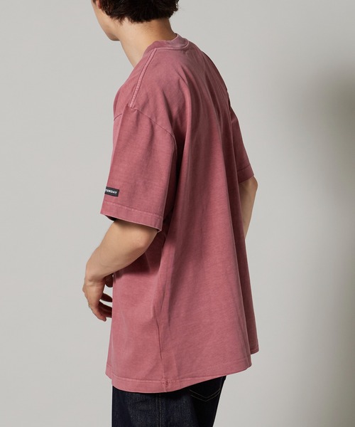 OK YESTERDAY（オッケーイエスタデイ）の「OK YESTERDAY / オーケー イエスタデイ ピグメンドダイTシャツ 秋 秋服 2026年秋冬（Tシャツ/カットソー・メンズ・ブラック/レッド/パープル/グリーン/ネイビー・L/M）」の14枚目の写真