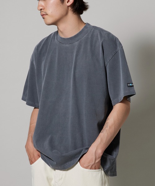OK YESTERDAY（オッケーイエスタデイ）の「OK YESTERDAY / オーケー イエスタデイ ピグメンドダイTシャツ 秋 秋服 2026年秋冬（Tシャツ/カットソー・メンズ・ブラック/レッド/パープル/グリーン/ネイビー・L/M）」の8枚目の写真