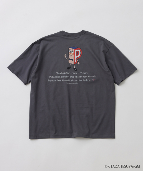 JOURNAL STANDARD relume(ジャーナルスタンダード レリューム)の「Pちゃん / アルファベッツ "SUPER" アルファベット Tシャツ(Tシャツ/カットソー・メンズ・ブラック系その他/ホワイト・LARGE/MEDIUM)」の5枚目の写真