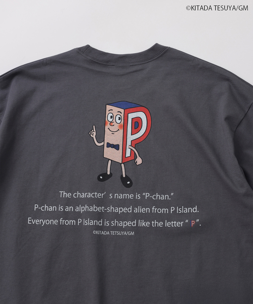 JOURNAL STANDARD relume(ジャーナルスタンダード レリューム)の「Pちゃん / アルファベッツ "SUPER" アルファベット Tシャツ(Tシャツ/カットソー・メンズ・ブラック系その他/ホワイト・LARGE/MEDIUM)」の6枚目の写真
