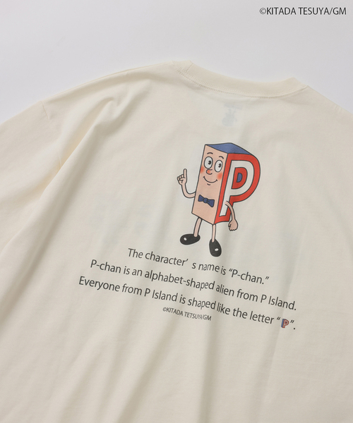 JOURNAL STANDARD relume(ジャーナルスタンダード レリューム)の「Pちゃん / アルファベッツ "SUPER" アルファベット Tシャツ(Tシャツ/カットソー・メンズ・ブラック系その他/ホワイト・LARGE/MEDIUM)」の9枚目の写真