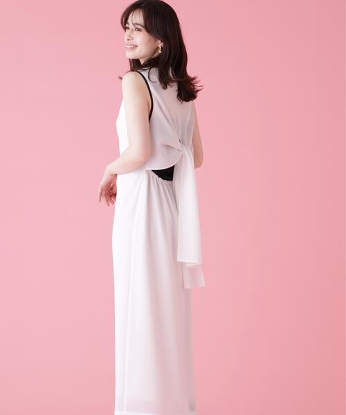 PINKY&DIANNE（ピンキーアンドダイアン）の「◆シアーメッシュバックリボンワンピース（ワンピース・レディース・ホワイト系その他2/ネイビー・36/38）」の11枚目の写真