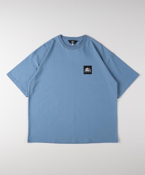 CAMP7（キャンプセブン）の「【CAMP7】バックスクエアロゴＴシャツ (フォトプリント / 綿100% / 抗菌防臭 / オーバーサイズ)（Tシャツ/カットソー・メンズ・ホワイト/ブラック/ブルー・XL/S/M/L）」の3枚目の写真