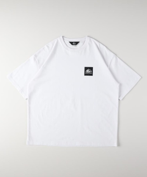 CAMP7（キャンプセブン）の「【CAMP7】バックスクエアロゴＴシャツ (フォトプリント / 綿100% / 抗菌防臭 / オーバーサイズ)（Tシャツ/カットソー・メンズ・ホワイト/ブラック/ブルー・XL/S/M/L）」の12枚目の写真