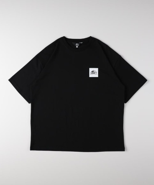CAMP7（キャンプセブン）の「【CAMP7】バックスクエアロゴＴシャツ (フォトプリント / 綿100% / 抗菌防臭 / オーバーサイズ)（Tシャツ/カットソー・メンズ・ホワイト/ブラック/ブルー・XL/S/M/L）」の17枚目の写真