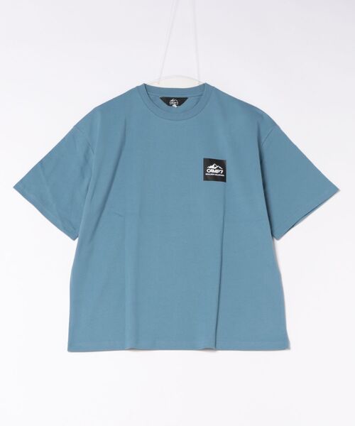 CAMP7（キャンプセブン）の「【CAMP7】バックスクエアロゴＴシャツ (フォトプリント / 綿100% / 抗菌防臭 / オーバーサイズ)（Tシャツ/カットソー・メンズ・ホワイト/ブラック/ブルー・XL/S/M/L）」の19枚目の写真