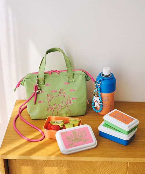 studio CLIP（スタディオクリップ）の「がま口保冷バック[ノンタンコラボ]（ハンドバッグ・レディース・グリーン・FREE）」の2枚目の写真