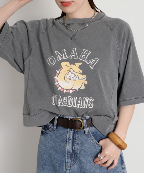 cepo(セポ)の「フロッキー加工アニマルプリントショートスリーブTee(Tシャツ/カットソー・レディース・オフホワイト/サックスブルー/チャコール/レッド・M)」の16枚目の写真