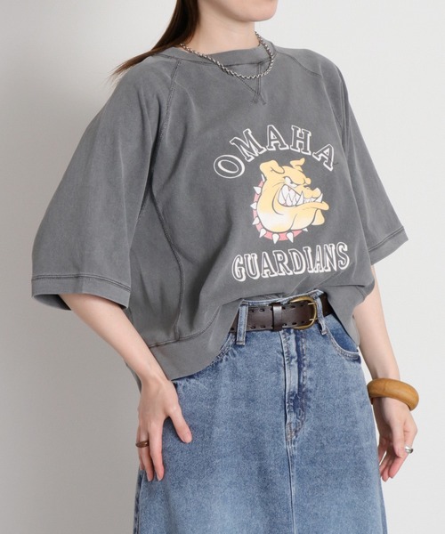 cepo(セポ)の「フロッキー加工アニマルプリントショートスリーブTee(Tシャツ/カットソー・レディース・オフホワイト/サックスブルー/チャコール/レッド・M)」の15枚目の写真