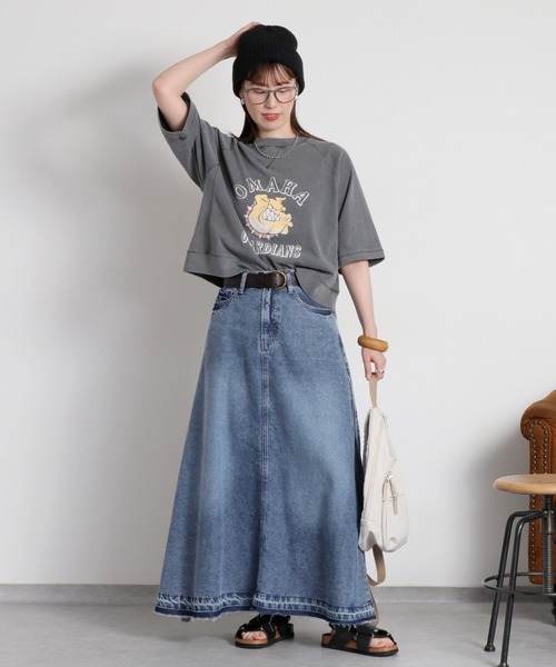 cepo(セポ)の「フロッキー加工アニマルプリントショートスリーブTee(Tシャツ/カットソー・レディース・オフホワイト/サックスブルー/チャコール/レッド・M)」の5枚目の写真