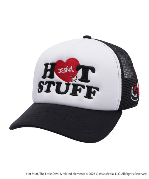 X-girl(エックスガール)の「X-girl | HOT STUFF TRUCKER CAP(キャップ・レディース・ブラック・ONE SIZE)」の9枚目の写真