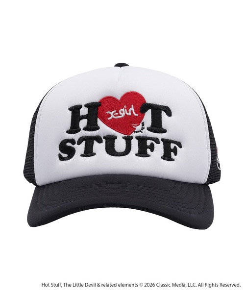 X-girl(エックスガール)の「X-girl | HOT STUFF TRUCKER CAP(キャップ・レディース・ブラック・ONE SIZE)」の10枚目の写真