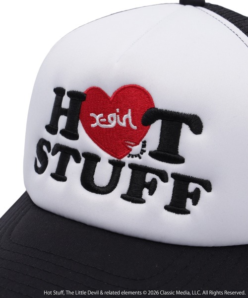 X-girl(エックスガール)の「X-girl | HOT STUFF TRUCKER CAP(キャップ・レディース・ブラック・ONE SIZE)」の13枚目の写真