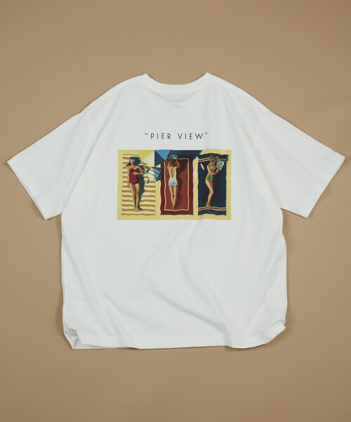 FREAK'S STORE(フリークスストア)の「GREENROOM GALLERY × FREAK'S STORE / グリーンルームギャラリー 別注 Tyler Warren 半袖Tシャツ(Tシャツ/カットソー・メンズ・レッド/チャコールグレー/ホワイト・MEDIUM/LARGE)」の1枚目の写真