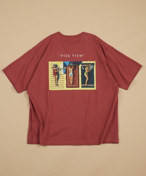 FREAK'S STORE(フリークスストア)の「GREENROOM GALLERY × FREAK'S STORE / グリーンルームギャラリー 別注 Tyler Warren 半袖Tシャツ(Tシャツ/カットソー・メンズ・レッド/チャコールグレー/ホワイト・MEDIUM/LARGE)」の16枚目の写真