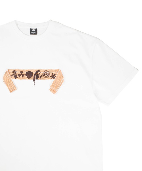 ONEXONE(ワンフォーワン)の「【ONEXONE/ワンフォーワン】WJ EMBROIDERED T-SHIRT(Tシャツ/カットソー・メンズ・ホワイト/ブラック・MEDIUM/LARGE)」の4枚目の写真