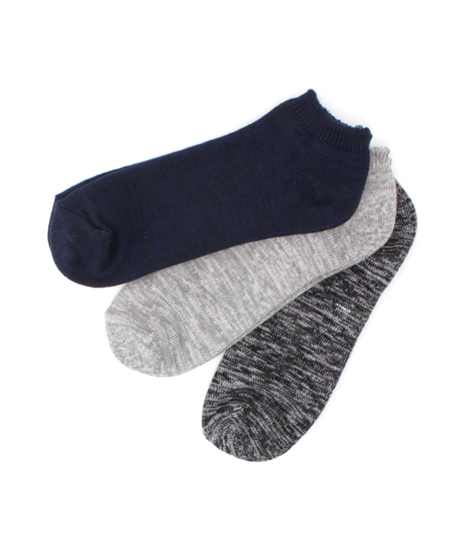 RAGEBLUE（レイジブルー）の「＜3足セットでお買い得＞3PアンクルソックスSS/714773（ソックス/靴下・メンズ・オフホワイト/その他4/ブラック/ホワイト/その他6/その他8/その他7/その他1/その他5・FREE）」の2枚目の写真