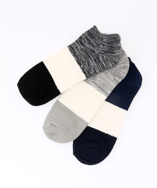 RAGEBLUE（レイジブルー）の「＜3足セットでお買い得＞3PアンクルソックスSS/714773（ソックス/靴下・メンズ・オフホワイト/その他4/ブラック/ホワイト/その他6/その他8/その他7/その他1/その他5・FREE）」の4枚目の写真