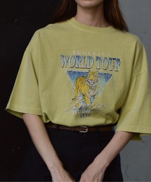 World TourタイガープリントTシャツ