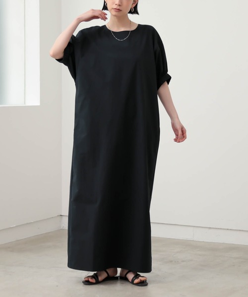 for/c(フォーシー)の「ボリュームスリーブワンピース【サスティナブル】(ワンピース・レディース・ネイビー/ブラック/ブラウン・TM/L/M/PM)」の5枚目の写真