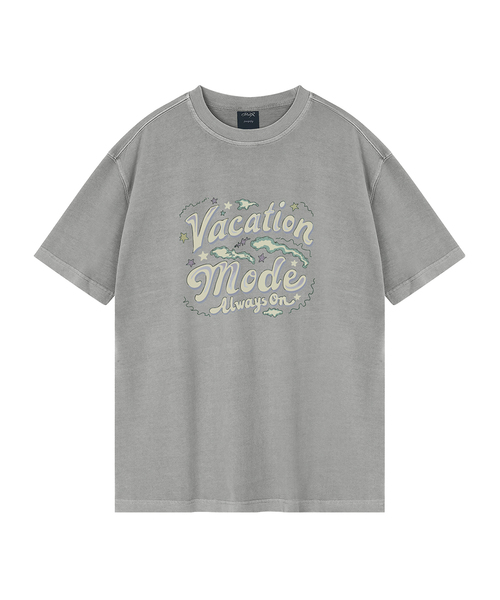 WILDROCK(ワイルドロック)の「バケーションモード ピグメントオーバーサイズ半袖Tシャツ(クロップ付き)(Tシャツ/カットソー・レディース・ピンク/ライトパープル/カーキ/ブルー/ホワイト/ライトグレー/ブラック/チャコール・LARGE/SMALL/MEDIUM/X-SMALL/FREE)」の3枚目の写真