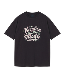 バケーションモード ピグメントオーバーサイズ半袖Tシャツ(クロップ付き)