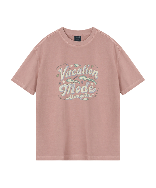WILDROCK(ワイルドロック)の「バケーションモード ピグメントオーバーサイズ半袖Tシャツ(クロップ付き)(Tシャツ/カットソー・レディース・ピンク/ライトパープル/カーキ/ブルー/ホワイト/ライトグレー/ブラック/チャコール・LARGE/SMALL/MEDIUM/X-SMALL/FREE)」の13枚目の写真