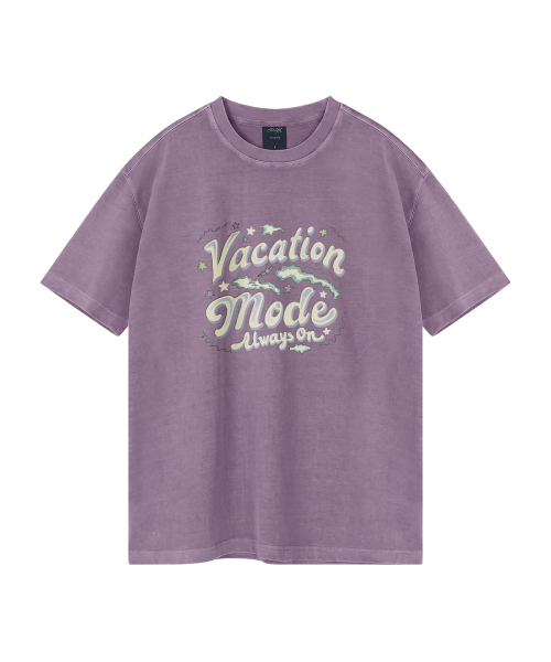 WILDROCK(ワイルドロック)の「バケーションモード ピグメントオーバーサイズ半袖Tシャツ(クロップ付き)(Tシャツ/カットソー・レディース・ピンク/ライトパープル/カーキ/ブルー/ホワイト/ライトグレー/ブラック/チャコール・LARGE/SMALL/MEDIUM/X-SMALL/FREE)」の14枚目の写真