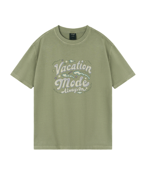 WILDROCK(ワイルドロック)の「バケーションモード ピグメントオーバーサイズ半袖Tシャツ(クロップ付き)(Tシャツ/カットソー・レディース・ピンク/ライトパープル/カーキ/ブルー/ホワイト/ライトグレー/ブラック/チャコール・LARGE/SMALL/MEDIUM/X-SMALL/FREE)」の15枚目の写真