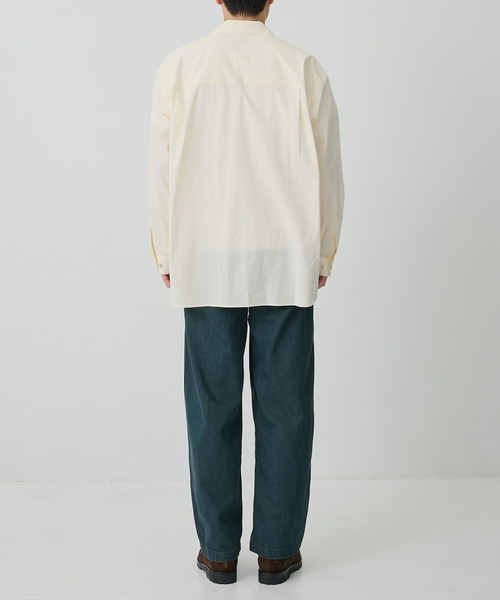 CITY TOKYO(シティトウキョウ)の「【CITY TOKYO/シティートーキョー】High twist cotton シャツ(シャツ/ブラウス・メンズ・オフホワイト/ミント・2/1)」の10枚目の写真