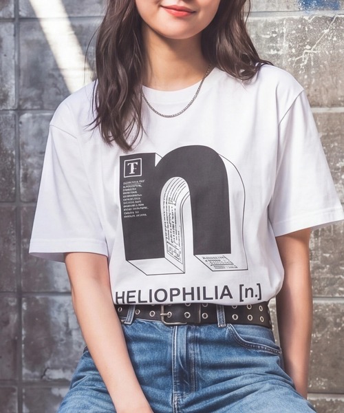 SETUP7(セットアップセブン)の「【SETUP7】立体"n"ロゴグラフィック半袖Tシャツ SPD(Tシャツ/カットソー・レディース・ホワイト/ライトグレー/ブラック・M/L)」の2枚目の写真