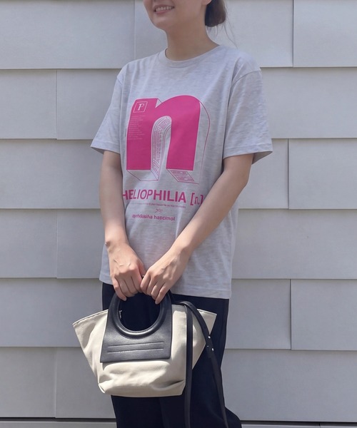 SETUP7(セットアップセブン)の「【SETUP7】立体"n"ロゴグラフィック半袖Tシャツ SPD(Tシャツ/カットソー・レディース・ホワイト/ライトグレー/ブラック・M/L)」の9枚目の写真