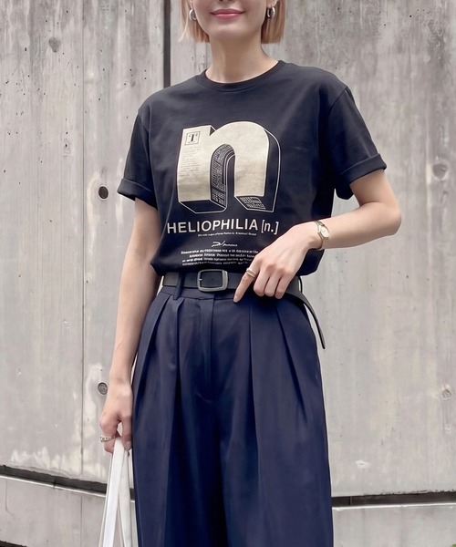 SETUP7(セットアップセブン)の「【SETUP7】立体"n"ロゴグラフィック半袖Tシャツ SPD(Tシャツ/カットソー・レディース・ホワイト/ライトグレー/ブラック・M/L)」の5枚目の写真