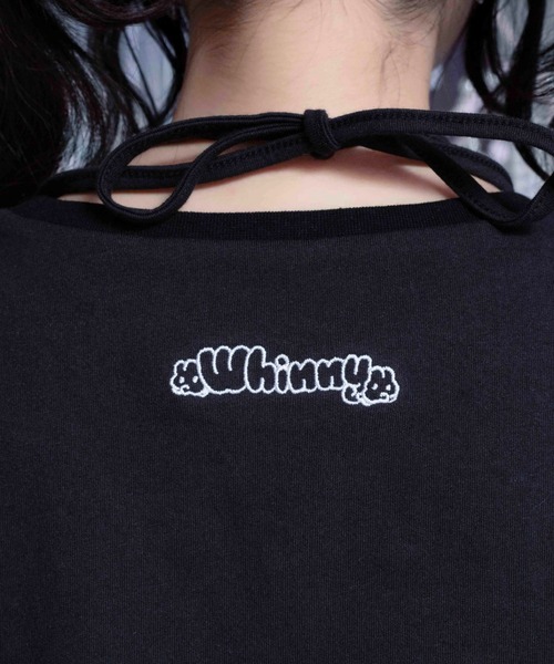 Whinny(ホワイニー)の「Whinny/【Whinny×やさうさちゃん】やさうさちゃんときめきT(Tシャツ/カットソー・レディース・ブラック/ホワイト/サックスブルー・FREE)」の13枚目の写真