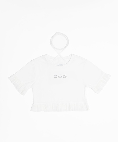 Whinny(ホワイニー)の「Whinny/【Whinny×やさうさちゃん】やさうさちゃんときめきT(Tシャツ/カットソー・レディース・ブラック/ホワイト/サックスブルー・FREE)」の20枚目の写真